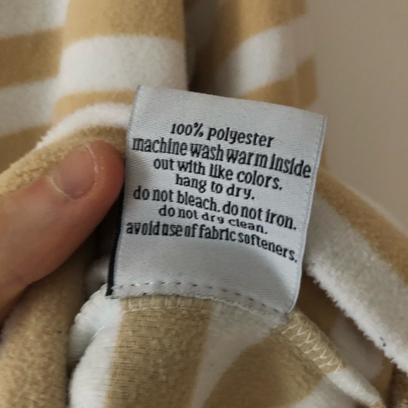 Dudley Stephens Boatneck Pullover Sweater in Natural Blush Stripe Size Large. - Picture 7 of 16